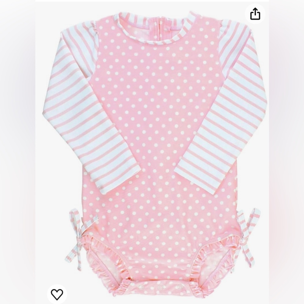 RuffleButts Swimsuit with Zipper